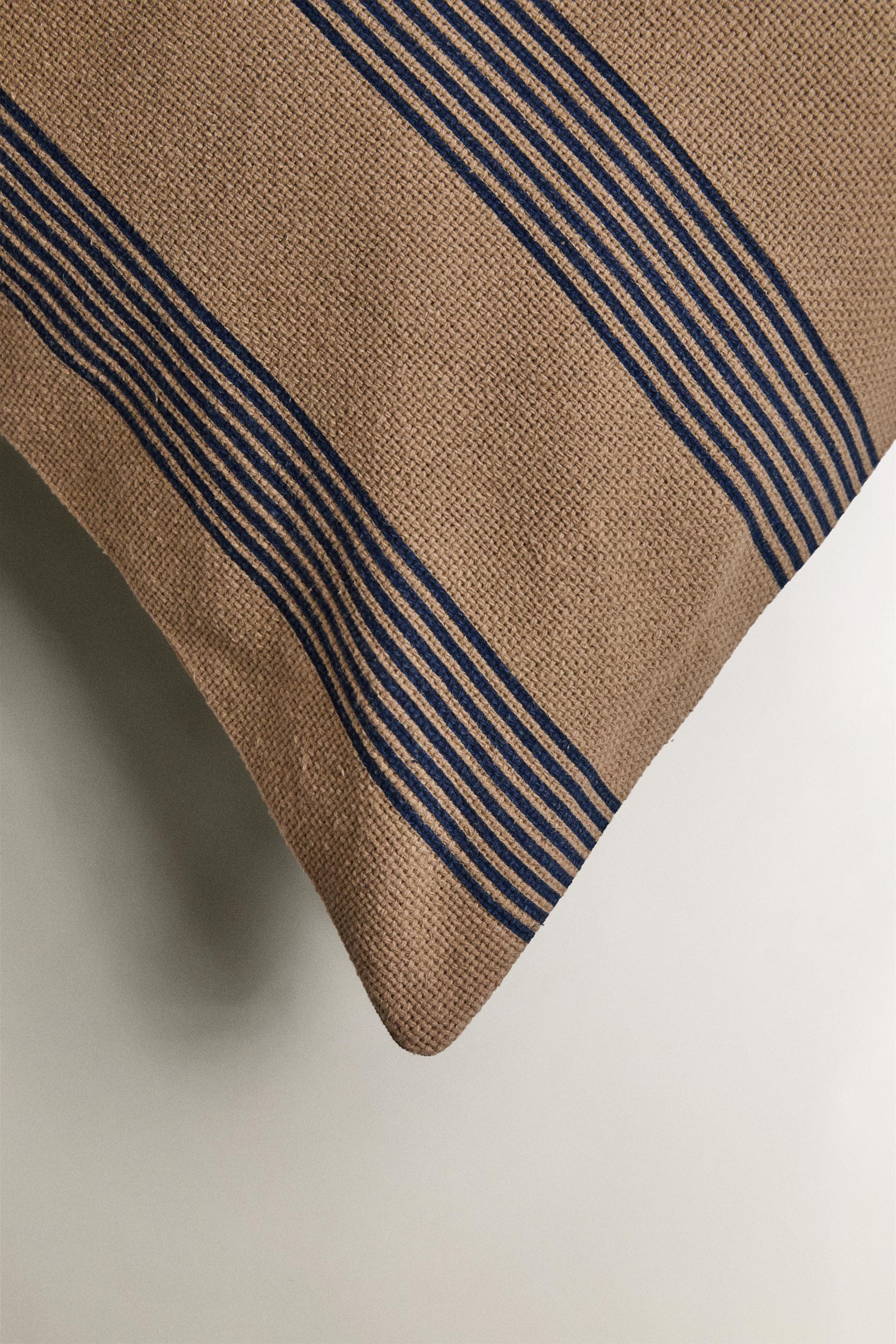 HOUSSE COUSSIN RAYURES